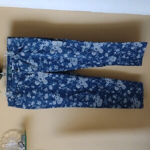 Lauren Ralph Lauren floral print modern straight ankle jeans Size 14W
